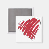 シンプルハート マグネット (正面/裏面)