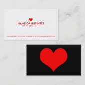 シンプルハート 名刺 (正面/裏面)