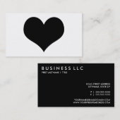 シンプルハート 名刺 (正面/裏面)