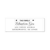 シンプルハート | 名結婚前 セルフインキングスタンプ (デザイン)