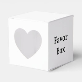 シンプルハート 2" x 2" x 2" オリジナルグッズ フェイバーボックス