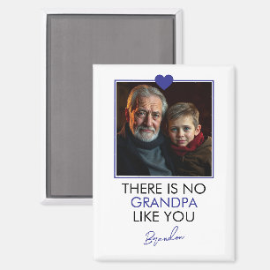シンプルハートGrandkid Grandparent写真 マグネット
