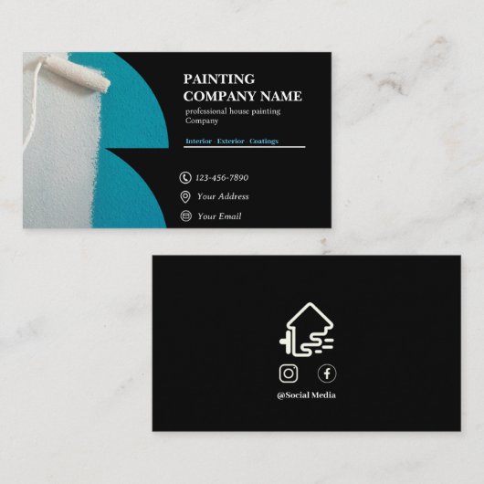 シンプルハ絵画ウスの名刺 名刺 (正面/裏面)