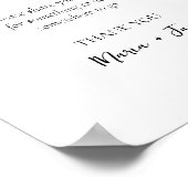 シンプルバケッ結婚トのブライダルシャワー記号 ポスター (角)