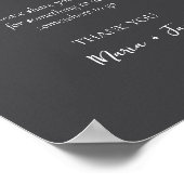 シンプルバケッ結婚トのブライダルシャワー記号 ポスター (角)