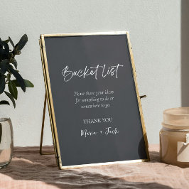 シンプルバケッ結婚トのブライダルシャワー記号 ポスター