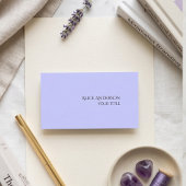 シンプルバジェット無地の1色ペリモダンンクル 名刺