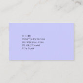 シンプルバジェット無地の1色ペリモダンンクル 名刺 (裏面)