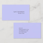 シンプルバジェット無地の1色ペリモダンンクル 名刺 (正面/裏面)