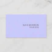 シンプルバジェット無地の1色ペリモダンンクル 名刺 (正面)