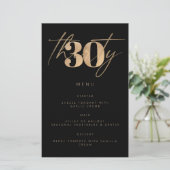 シンプルバジェット黒金ゴールド30th誕生日パーティー (スタンド正面)