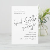 シンプルバチェロレッテ招待状日程 招待状 (スタンド正面)