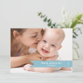 シンプルバナーフォトホリデーカード シーズンカード (スタンド正面)