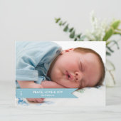 シンプルバナーフォトホリデーカード シーズンカード (スタンド正面)