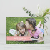 シンプルバナーフォトホリデーカード シーズンカード (スタンド正面)