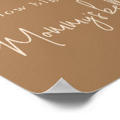 シンプルバニーお母さんの腹の大きさ ポスター (角)