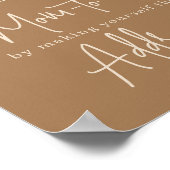 シンプルバニー・ママの名あて ポスター (角)