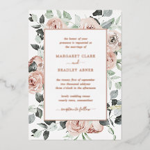 シンプルバラほこりっぽいピンクフローラエレガントな結婚式