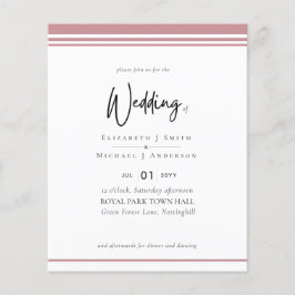 シンプルバラエレガンスダスティピンクバジェット結婚ズ