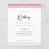 シンプルバラエレガンスダスティピンクバジェット結婚ズ (正面)