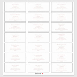 シンプルバラエレガント金ゴールド住所 シール