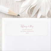 シンプルバラエレガント金ゴールド差出人住所ラベル ラベル (インサイチュ)