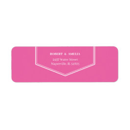 シンプルバラパーソナライズされた差出人住所 ラベル