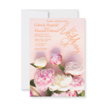 シンプルバラピンク牡丹結婚フローラ