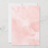 シンプルバラボエレガントホフローラクロスバプテスマ 招待状 (裏面)