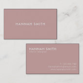 シンプルバラミニマモダンリスト 名刺 (正面/裏面)