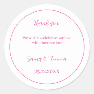 シンプルバラ結婚ズ ラウンドシール