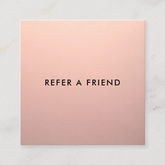 シンプルバラ金ゴールドお客様の紹介 紹介カード (正面)