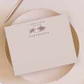 シンプルバラ金ゴールドひなパーソナライズされた形 ノートカード