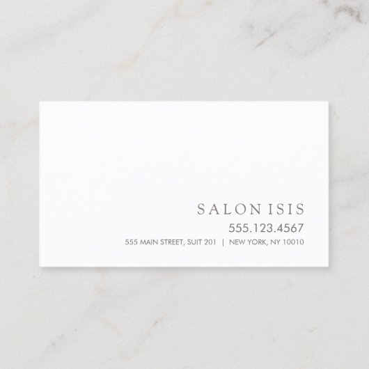 シンプルバラ金ゴールドサロンスパアポイントメントアラーム 予約カード (裏面)