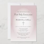 シンプルバラ金ゴールドファーストコミュニエレガントオン 招待状 (正面)