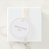 シンプルバラ金ゴールドホワイトプライスラベル フェイバータグ (インサイチュ)