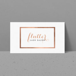 シンプルバラ金ゴールドラッシュサロンロゴ 名刺