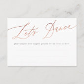 シンプルバラ金ゴールド書道 出欠カード (裏面)