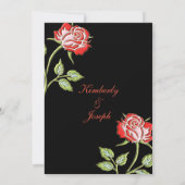 シンプルバラ セーブザデート (裏面)