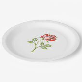 シンプルバラ ペーパープレート (アングル)