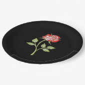 シンプルバラ ペーパープレート (アングル)