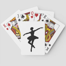 シンプルバレエ白黒バレリーナ トランプ