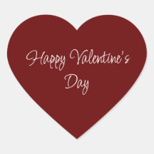 シンプルバレンタインデーエレガントスクリプトレッド