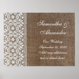 シンプルバーラップアンドレース ポスター