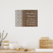 シンプルバーラップアンドレース ポスター (キッチン)