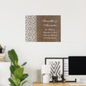 シンプルバーラップアンドレース ポスター (ホームオフィス)