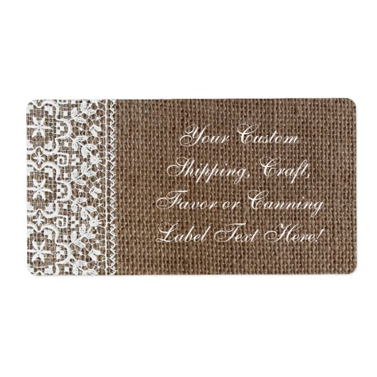 シンプルバーラップアンドレース ラベル (正面)