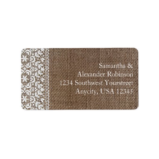 シンプルバーラップアンドレース ラベル (正面)