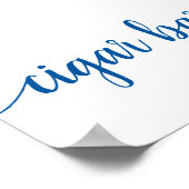 シンプルバー |青フランスのい任意のイベント ポスター (角)