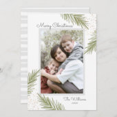 シンプルパインズクリスマスフォトカード シーズンカード (正面/裏面)